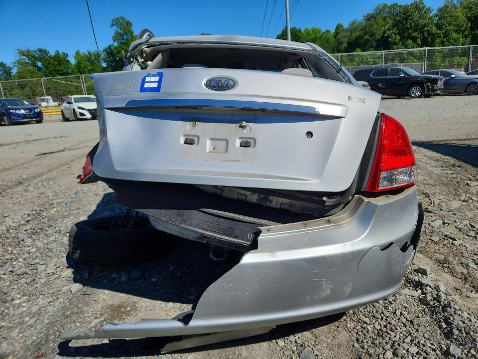 2008 Kia Spectra VIN KNAFE121185538001 COPART salvage auction — ALL OVER, MD - CERT OF SALVAGE > 75% DAMAGE, sold $300 on 2026-07-10 (photo 6)