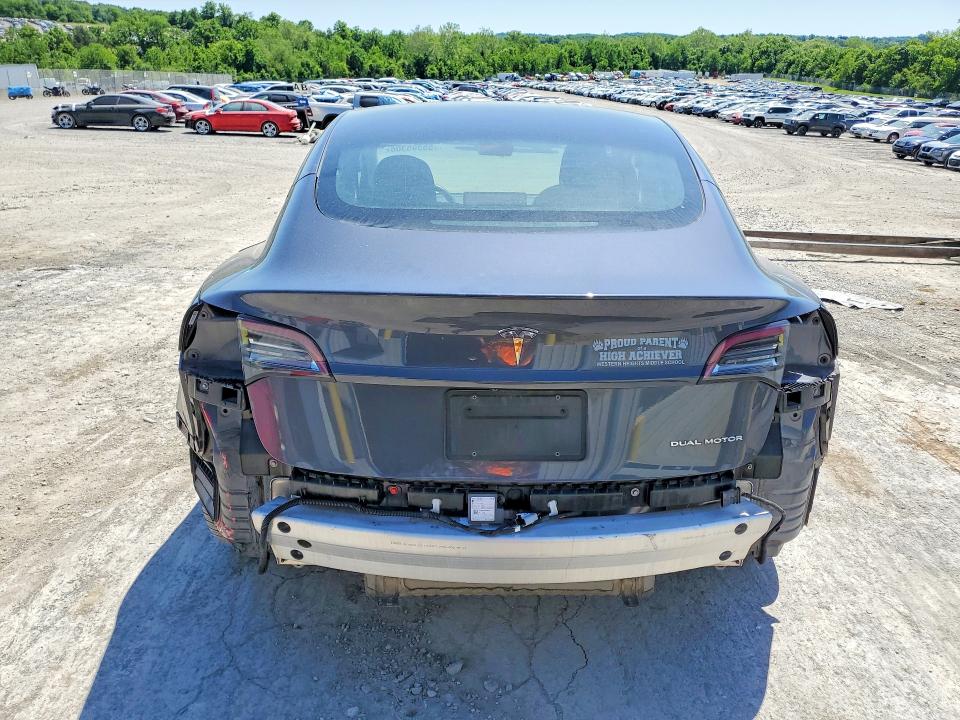 2022 Tesla VIN 5YJ3E1EB5NF185136 COPART salvage auction — REAR END, Pa - Certificate Of Salvage, sold $4,100 on 2026-07-24 (photo 6)