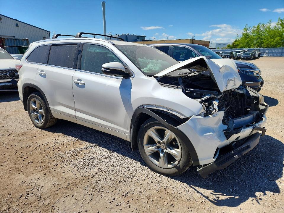 2015 Toyota Highlander VIN 5TDDKRFH5FS209480 COPART salvage auction — FRONT END, On - Permit Salvage, sold $7,800 on 2026-07-14 (photo 4)