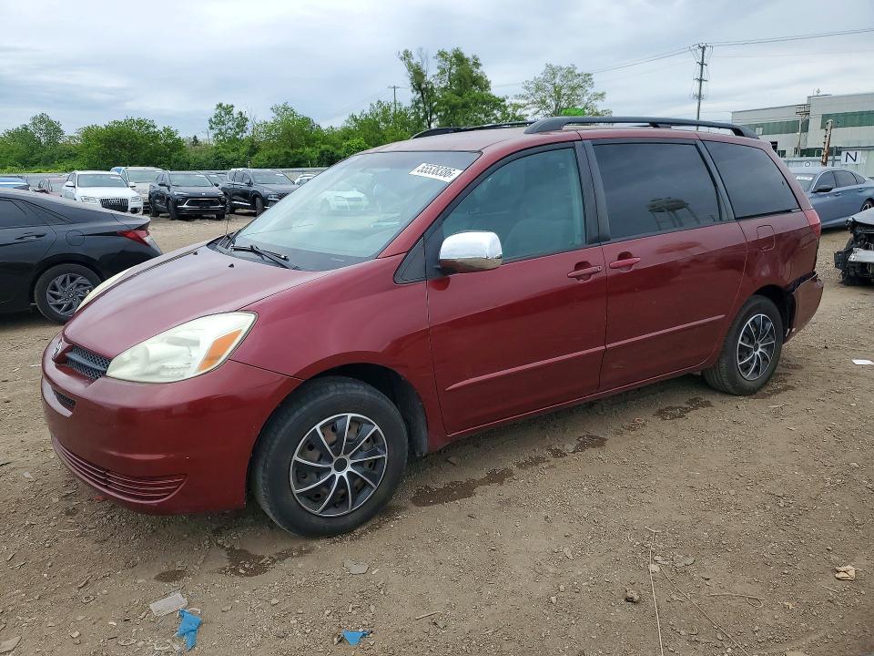 2005 Toyota Sienna VIN 5TDZA23CX5S363514 COPART salvage auction — REAR END, IL - SALVAGE CERTIFICATE, sold $750 on 2026-07-08 (photo 1)