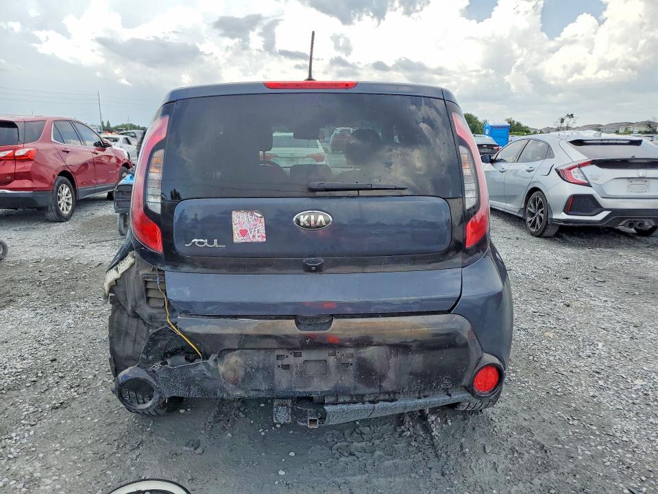 2016 Kia Soul VIN KNDJP3A53G7302914 COPART salvage auction — REAR END, Fl - Cert Of Title Slvg Rebuildable, sold $825 on 2026-07-10 (photo 6)