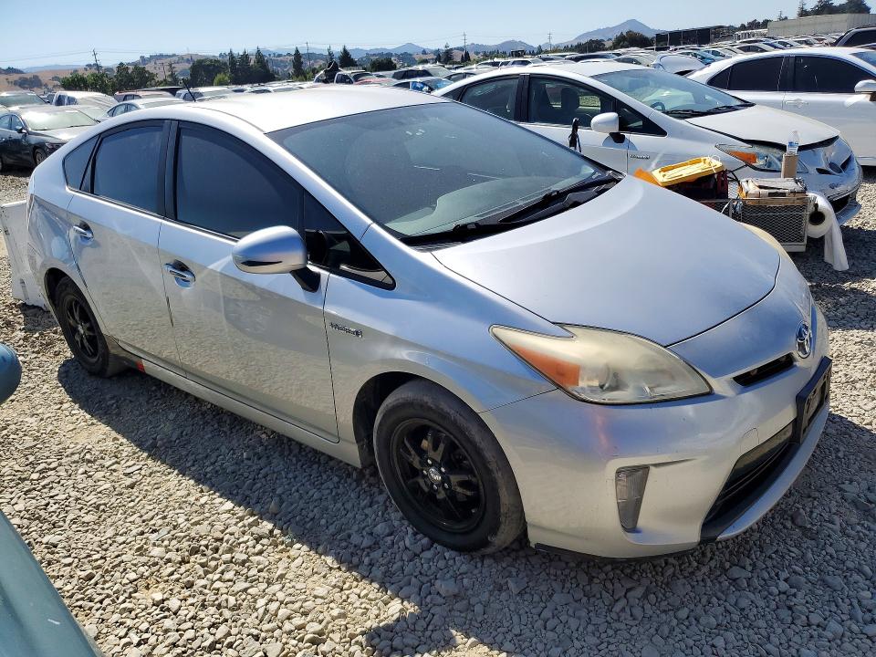 2012 Toyota Prius VIN JTDKN3DU1C5499360 COPART salvage auction — VANDALISM, Ca - Salvage Certificate, sold $850 on 2026-07-07 (photo 4)