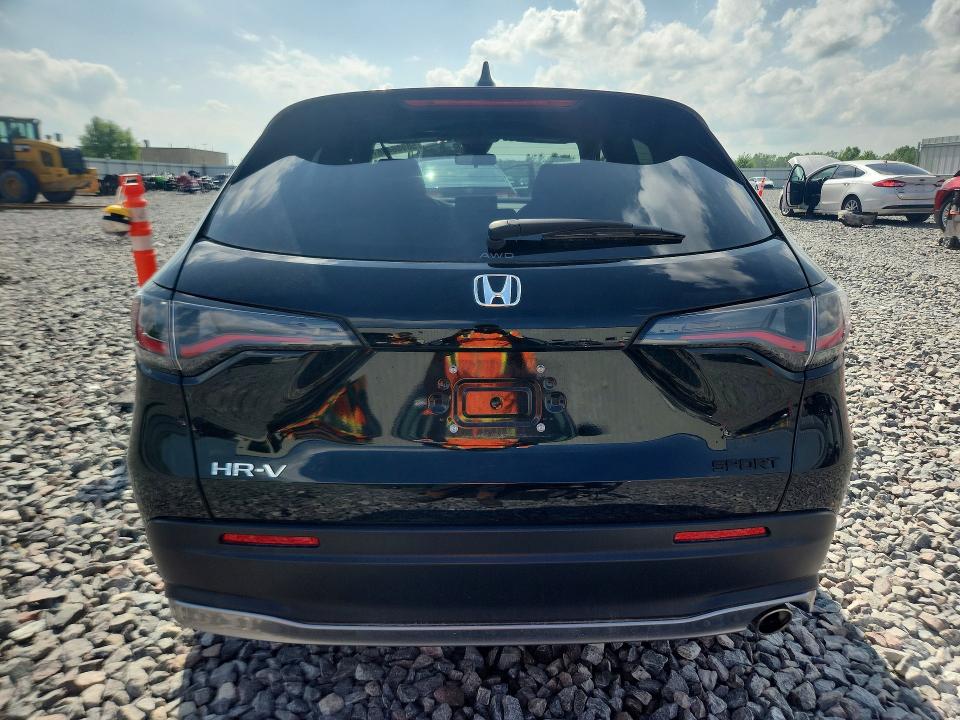 2024 Honda Hr-v VIN 3CZRZ2H51RM767448 COPART salvage auction — HAIL, WI - CERT OF TITLE-CLAIM PAID, sold $15,600 on 2026-07-27 (photo 6)