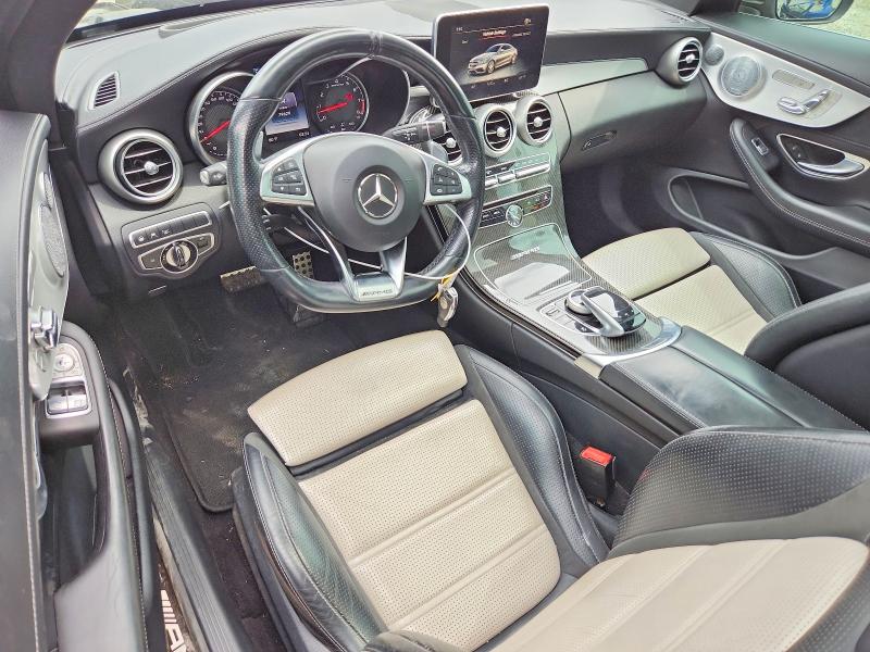2017 Mercedes-benz C-klasse amg VIN WDDWJ8GB7HF479352 COPART salvage auction — FRONT END, Oh - Cert Of Title-Salvage, sold $14,100 on 2026-07-08 (photo 8)