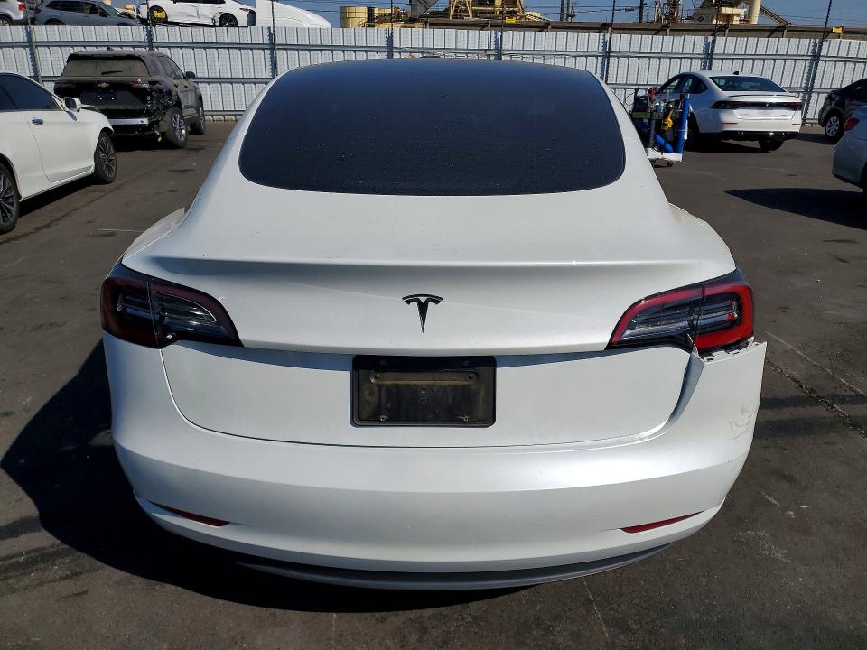 2023 Tesla VIN 5YJ3E1EA2PF598366 COPART salvage auction — REAR END, Ca - Salvage Certificate, sold $6,800 on 2026-07-13 (photo 6)