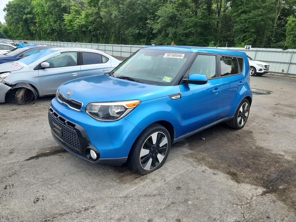 2016 Kia Soul VIN KNDJP3A52G7312219 COPART salvage auction — MECHANICAL, NJ - CERTIFICATE OF TITLE, sold $950 on 2026-07-09 (photo 1)