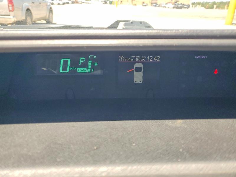 2012 Toyota Prius VIN JTDKDTB37C1018225 COPART salvage auction — REAR END, Sc - Cert Of Title-Salvage, sold $875 on 2026-07-17 (photo 9)