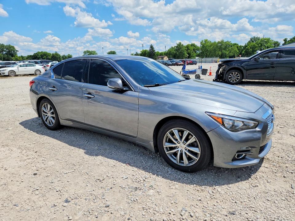 2015 Infiniti Q50 VIN JN1BV7AR7FM408533 COPART salvage auction — SIDE, Oh - Cert Of Title-Salvage, sold $2,100 on 2026-07-07 (photo 4)