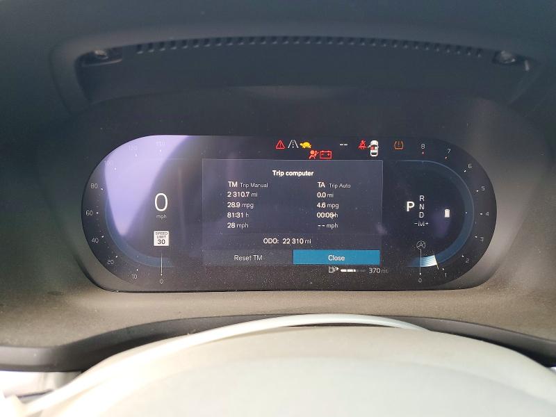 2025 Volvo V60 cross country VIN YV4L12WL7S2147654 COPART salvage auction — REAR END, Ca - Salvage Certificate, sold $15,400 on 2026-07-15 (photo 9)