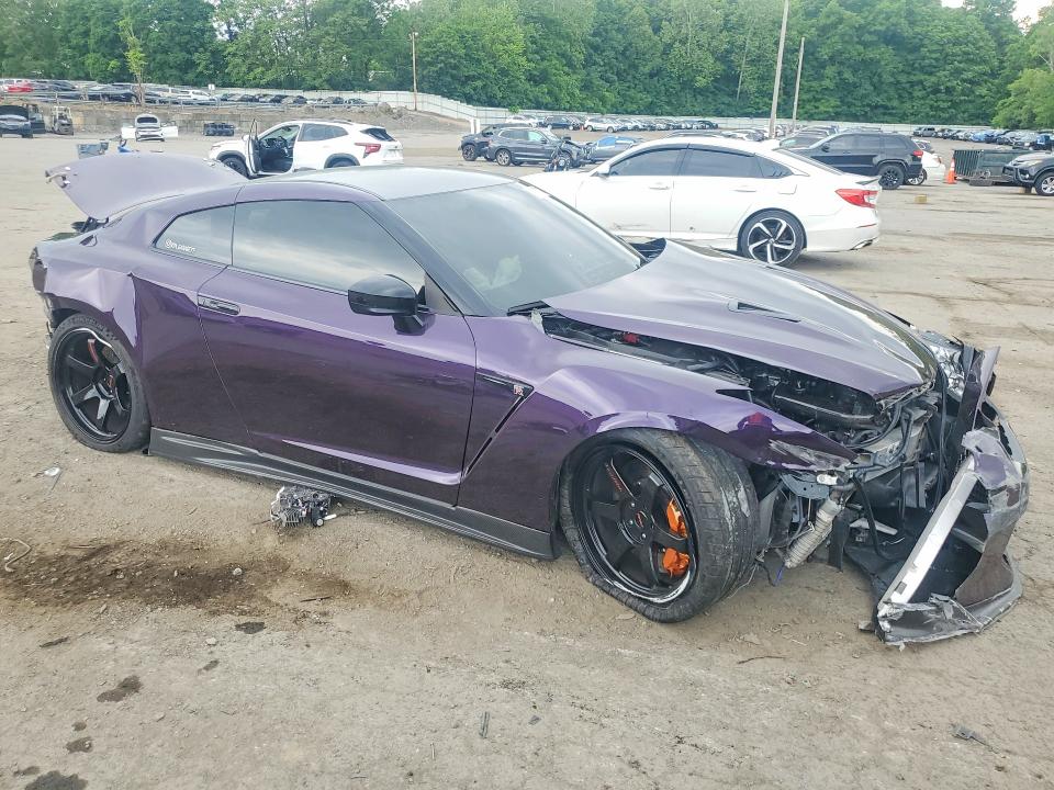 2018 Nissan Gt-r VIN JN1AR5EFXJM710282 COPART salvage auction — FRONT END, NY - MV-907A SALVAGE CERTIFICATE, sold $31,500 on 2026-07-07 (photo 4)