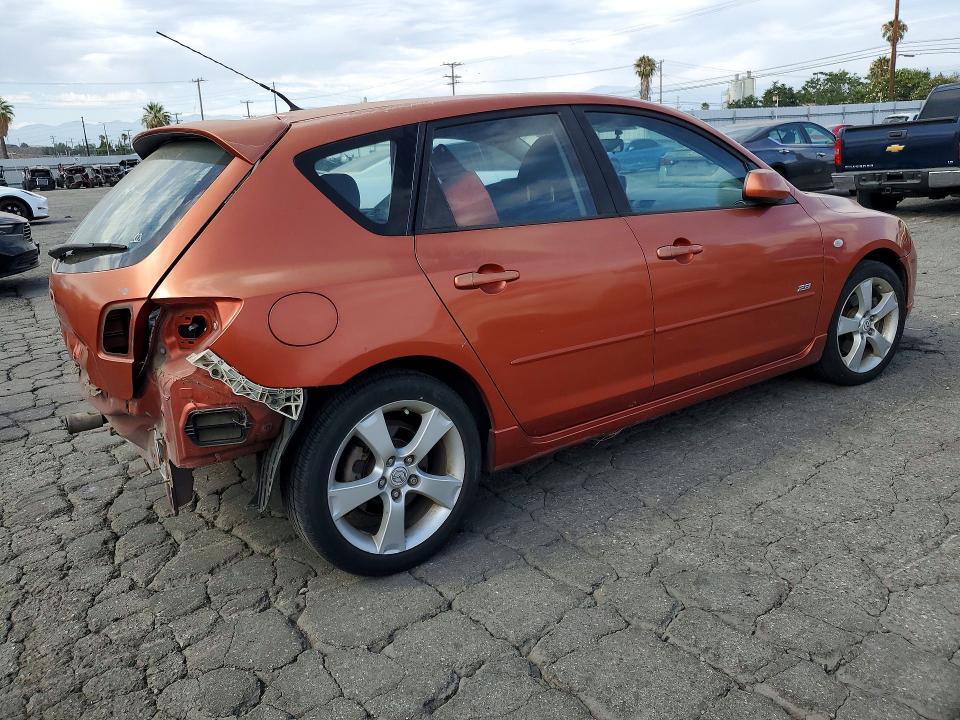 2005 Mazda 3 VIN JM1BK143051298628 COPART salvage auction — REAR END, Ca - Salvage Certificate, sold $675 on 2026-07-02 (photo 3)