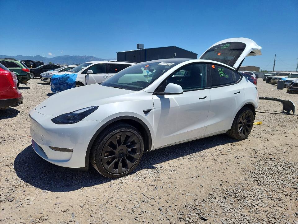 2025 Tesla Model y VIN 7SAYGDEEXSF248757 COPART salvage auction — REAR END, Ut - Salvage Certificate, sold $14,200 on 2026-07-31 (photo 1)