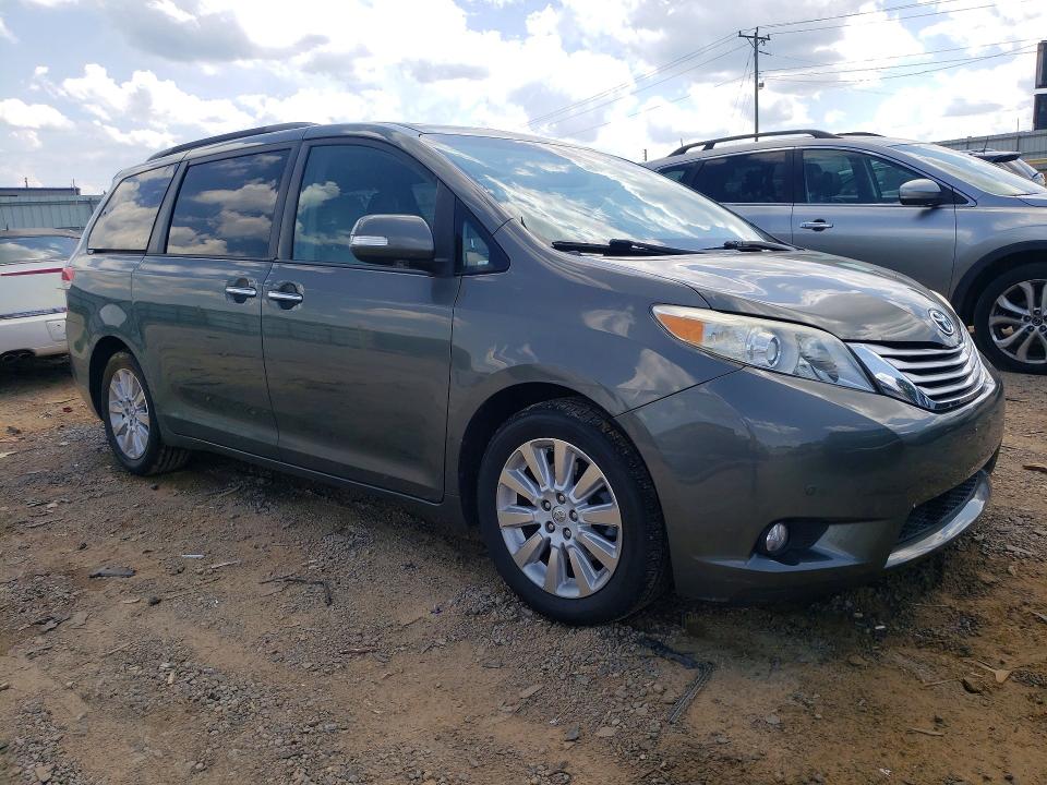 2013 Toyota Sienna VIN 5TDDK3DC3DS052131 COPART salvage auction — UNDERCARRIAGE, Va - Certificate Of Title, sold $5,900 on 2026-07-10 (photo 4)