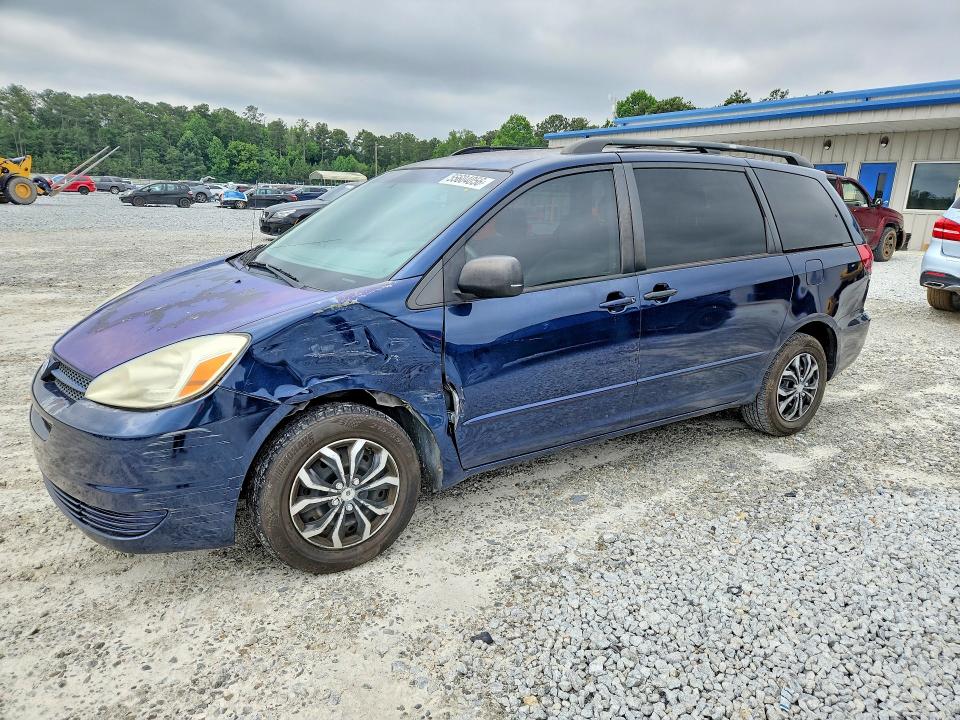 2004 Toyota Sienna VIN 5TDZA23CX4S146253 COPART salvage auction — FRONT END, Ga - Cert Of Title-Salvage, sold $575 on 2026-07-02 (photo 1)