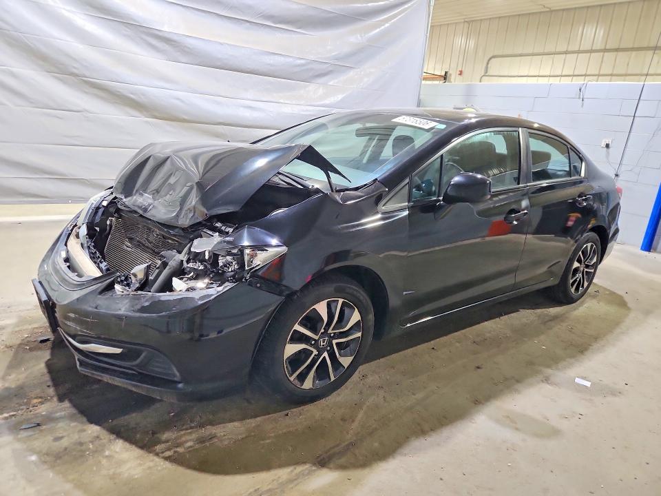 2013 Honda VIN 2HGFB2F87DH556029 COPART salvage auction — FRONT END, Ma - Cert Of Title-Reconstrctd Coll, sold $725 on 2026-07-02 (photo 1)