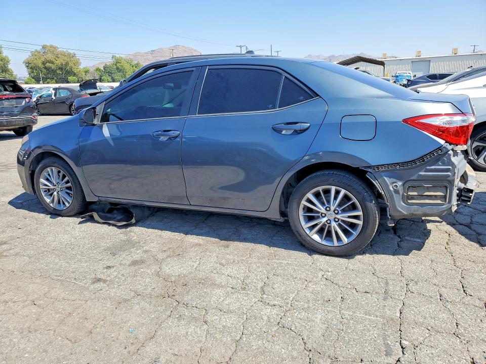 2014 Toyota Corolla VIN 5YFBURHEXEP104638 COPART salvage auction — REAR END, Ca - Salvage Certificate, sold $2,750 on 2026-07-02 (photo 2)