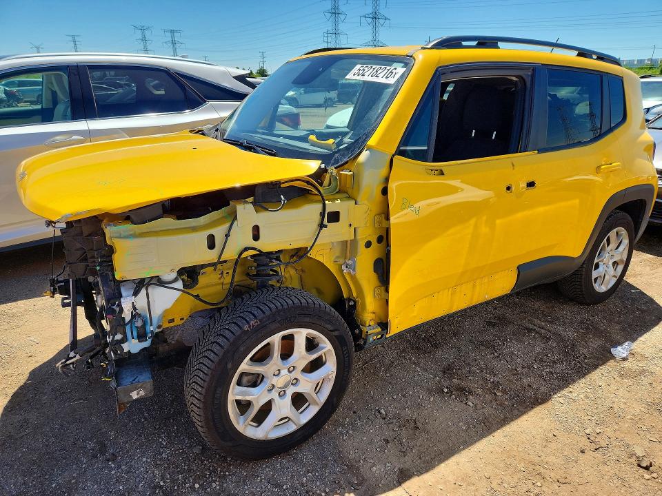 2017 Jeep VIN ZACCJBBB5HPG25391 COPART salvage auction — FRONT END, Il - Salvage Certificate, sold $1,150 on 2026-07-16 (photo 1)