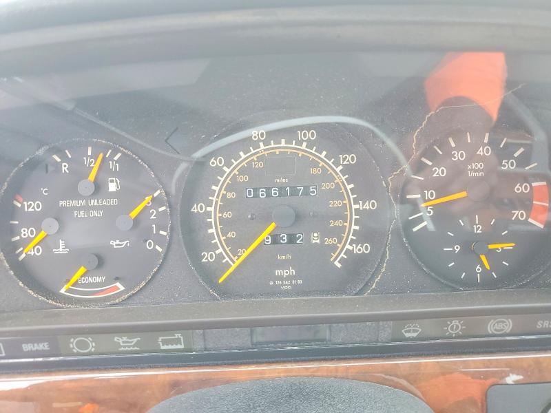 1991 Mercedes-benz VIN WDBCA45E3MA592496 COPART salvage auction — MINOR DENT/SCRATCHES, Fl - Certificate Of Title, sold $20,100 on 2026-07-13 (photo 9)
