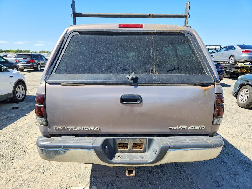 2002 Toyota Tundra VIN 5TBBT48102S246639 COPART salvage auction — VANDALISM, Ca - Salvage Certificate, sold $1,500 on 2026-07-14 (photo 6)