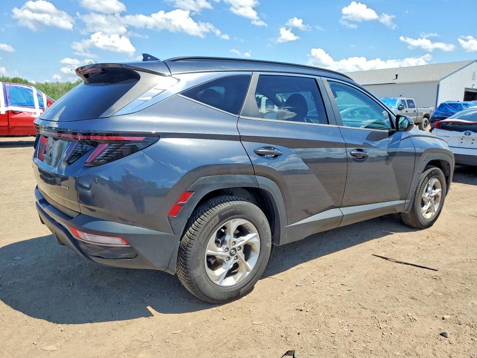 2022 Hyundai Tucson VIN 5NMJBCAEXNH039972 COPART salvage auction — HAIL, Oh - Cert Of Title-Salvage, sold $8,300 on 2026-07-02 (photo 3)