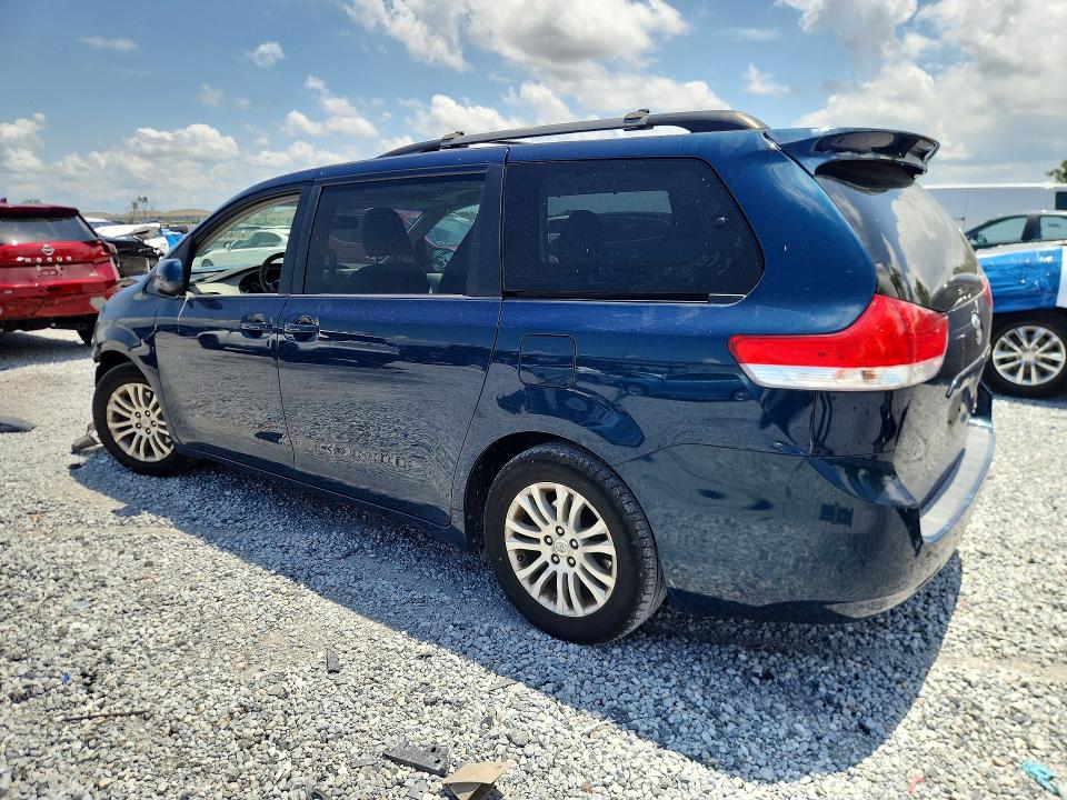 2011 Toyota Sienna VIN 5TDYK3DC9BS085181 COPART salvage auction — FRONT END, Fl - Certificate Of Destruction, sold $1,500 on 2026-07-06 (photo 2)