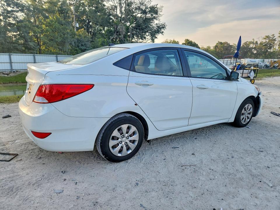 2016 Hyundai Accent VIN KMHCT4AE8GU973048 COPART salvage auction — FRONT END, Fl - Cert Of Title Slvg Rebuildable, sold $800 on 2026-07-21 (photo 3)