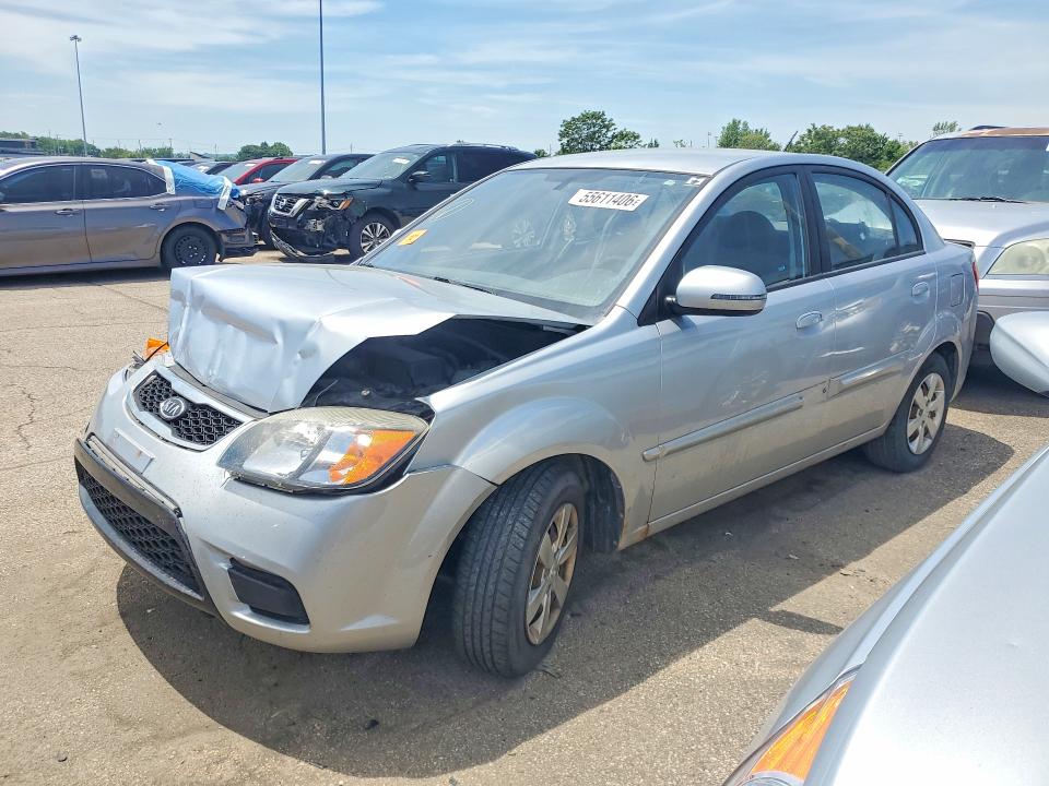 2011 Kia Rio VIN KNADH4A39B6921267 COPART salvage auction — FRONT END, Oh - Cert Of Title-Salvage, sold $225 on 2026-07-15 (photo 1)