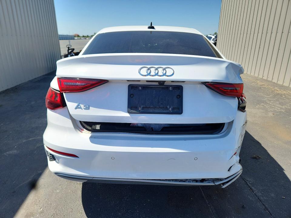 2023 Audi A3 VIN WAUAUDGY1PA075576 COPART salvage auction — FRONT END, Ca - Salvage Certificate, sold $300 on 2026-07-23 (photo 6)