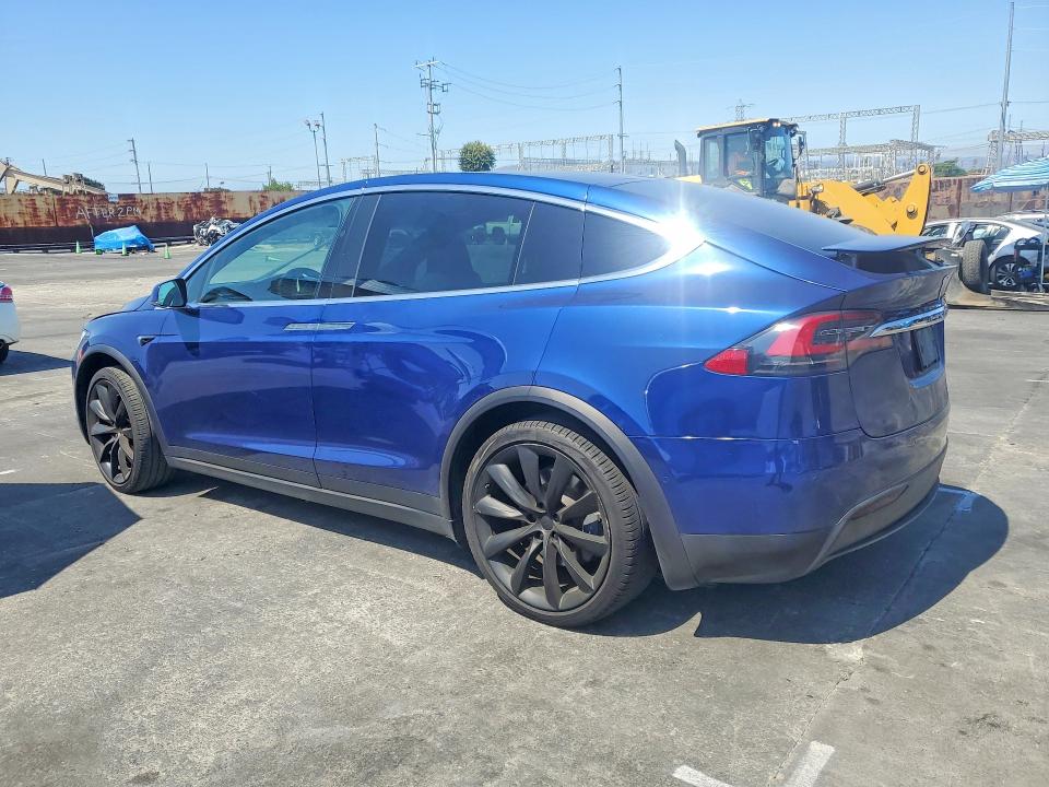 2021 Tesla Model x VIN 5YJXCBE24MF323339 COPART salvage auction — REAR END, Ca - Salvage Certificate, sold $14,400 on 2026-07-15 (photo 2)