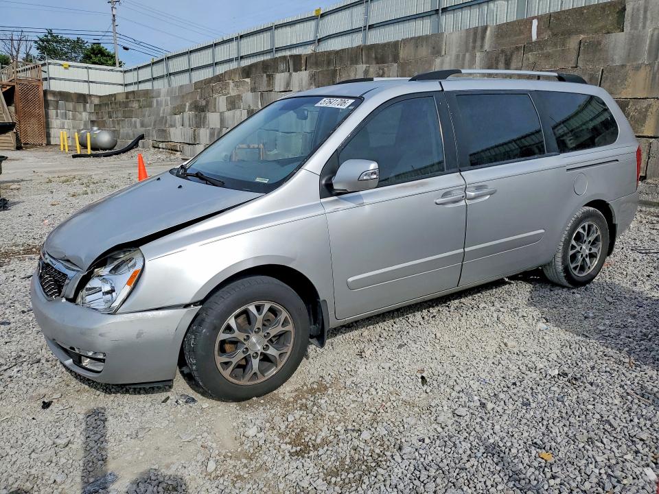 2014 Kia SEDONA VIN KNDMG4C71E6561499 COPART salvage auction — FRONT END, Ky - Cert Of Title-Salvage, sold $1,000 on 2026-07-24 (photo 1)