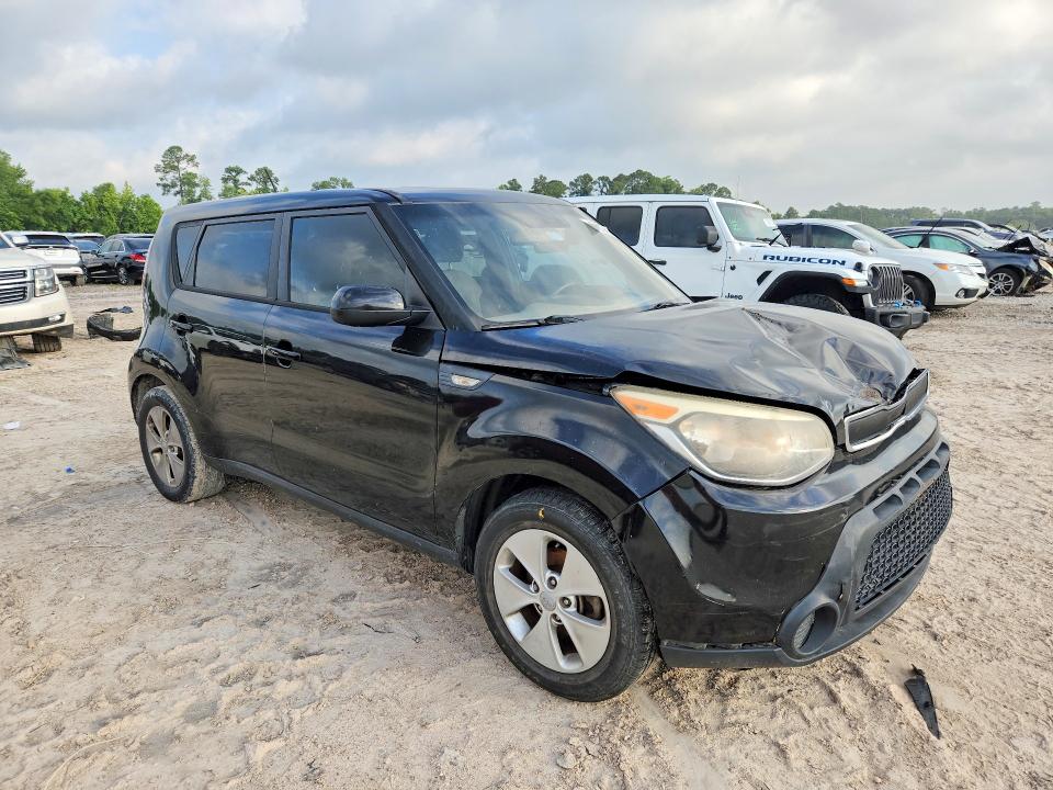 2014 Kia Soul VIN KNDJN2A26E7057027 COPART salvage auction — FRONT END, Tx - Bonded Title - Salvage, sold $900 on 2026-07-02 (photo 4)