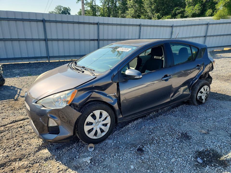 2012 Toyota Prius VIN JTDKDTB37C1008830 COPART salvage auction — FRONT END, Nc - Salvage Certificate Of Title, sold $475 on 2026-07-15 (photo 1)