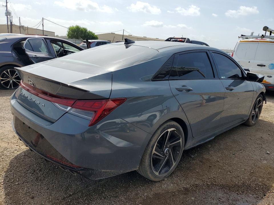 2023 Hyundai Elantra VIN KMHLR4AF8PU443184 COPART salvage auction — FRONT END, TX - CERTIFICATE OF TITLE, sold $1,300 on 2026-07-16 (photo 3)