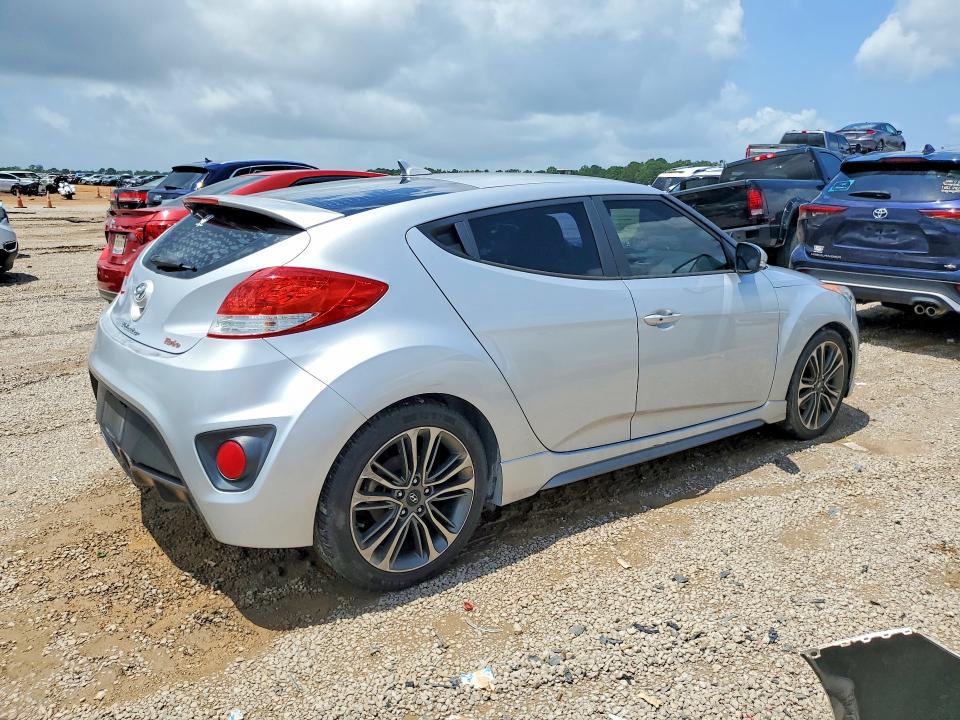 2016 Hyundai Veloster VIN KMHTC6AE5GU263455 COPART salvage auction — NORMAL WEAR, Ms - Certificate Of Title, sold $825 on 2026-07-21 (photo 3)