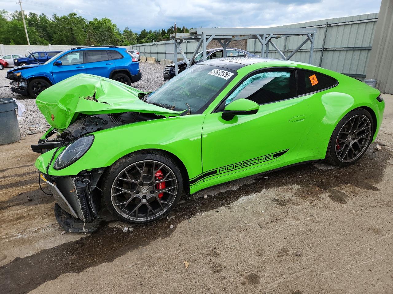 2020 Porsche 911 VIN WP0AB2A91LS227892 — COPART salvage auction photo