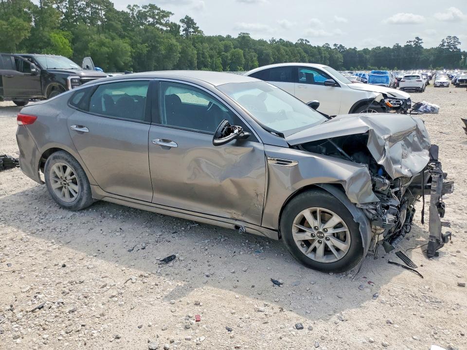 2016 Kia Optima VIN 5XXGT4L37GG111558 COPART salvage auction — FRONT END, Tx - Bonded Title - Salvage, sold $150 on 2026-07-28 (photo 4)