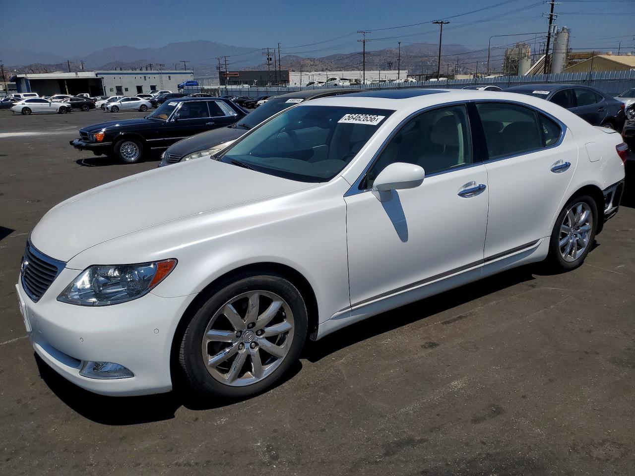2008 Lexus LS 460 VIN JTHBL46FX85072467 — COPART salvage auction photo