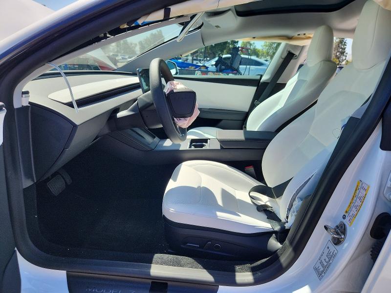 2024 Tesla Model 3 VIN 5YJ3E1EB9RF807081 COPART salvage auction — FRONT END, Ca - Salvage Certificate, sold $13,700 on 2026-07-02 (photo 7)