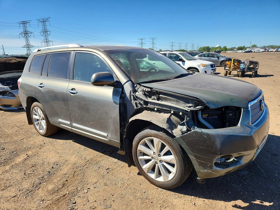 2008 Toyota Highlander VIN JTEEW44A482004448 COPART salvage auction — FRONT END, Il - Salvage Certificate, sold $1,850 on 2026-07-16 (photo 4)