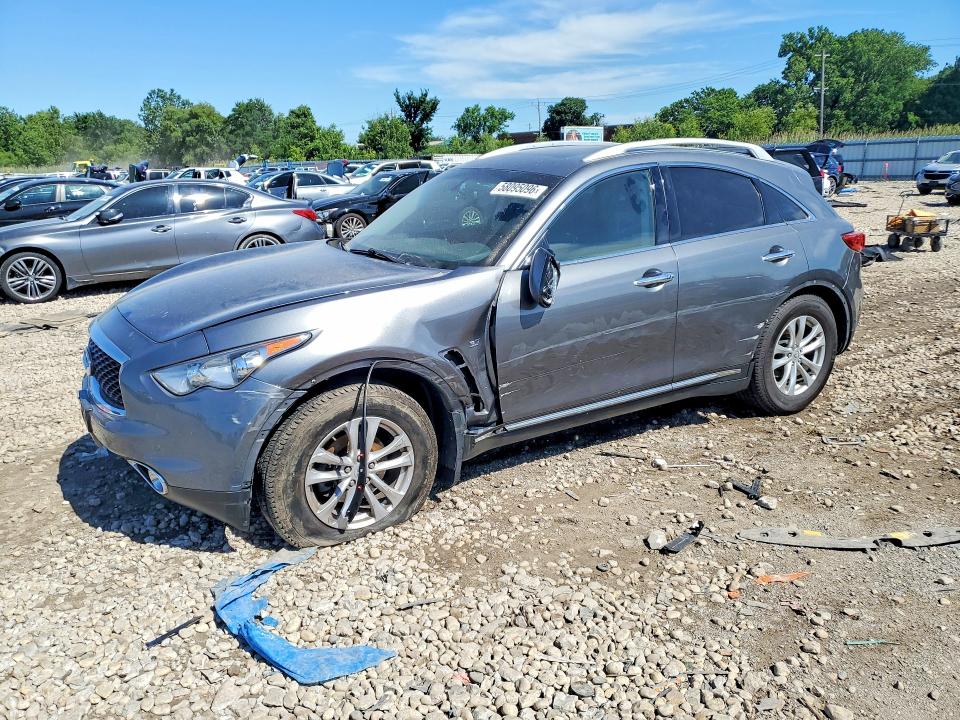 2017 Infiniti VIN JN8CS1MW9HM416052 COPART salvage auction — FRONT END, Il - Salvage Certificate, sold $1,050 on 2026-07-29 (photo 1)