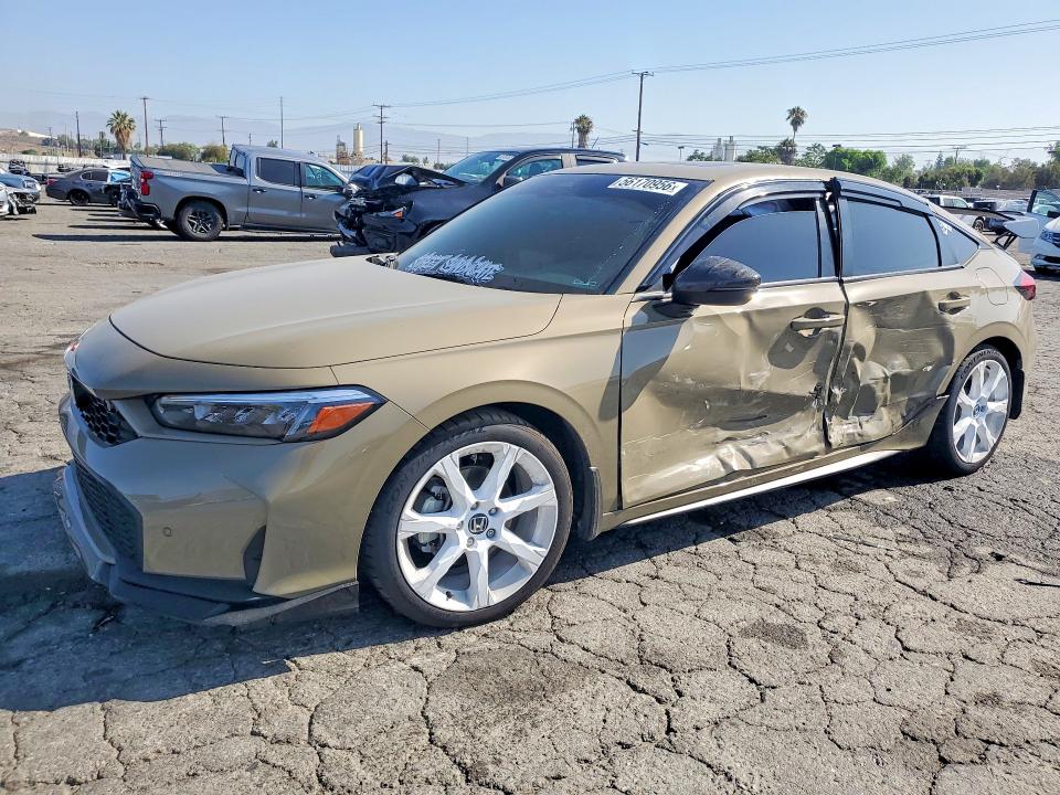 2025 Honda Civic VIN JHMFL4H9XSX002701 COPART salvage auction — SIDE, Ca - Salvage Certificate, sold $5,300 on 2026-07-27 (photo 1)