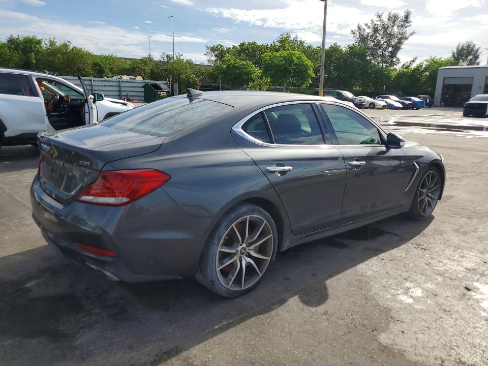2019 Genesis G70 VIN KMTG24LA7KU016875 COPART salvage auction — VANDALISM, Salvage Title, sold $1,700 on 2026-10-06 (photo 3)