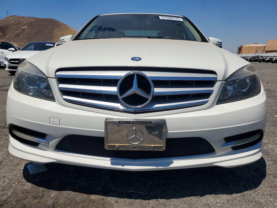 2011 Mercedes-benz C class VIN WDDGF5EB9BA458627 COPART salvage auction — REAR END, CA - SALVAGE CERTIFICATE, sold $1,200 on 2026-07-16 (photo 5)