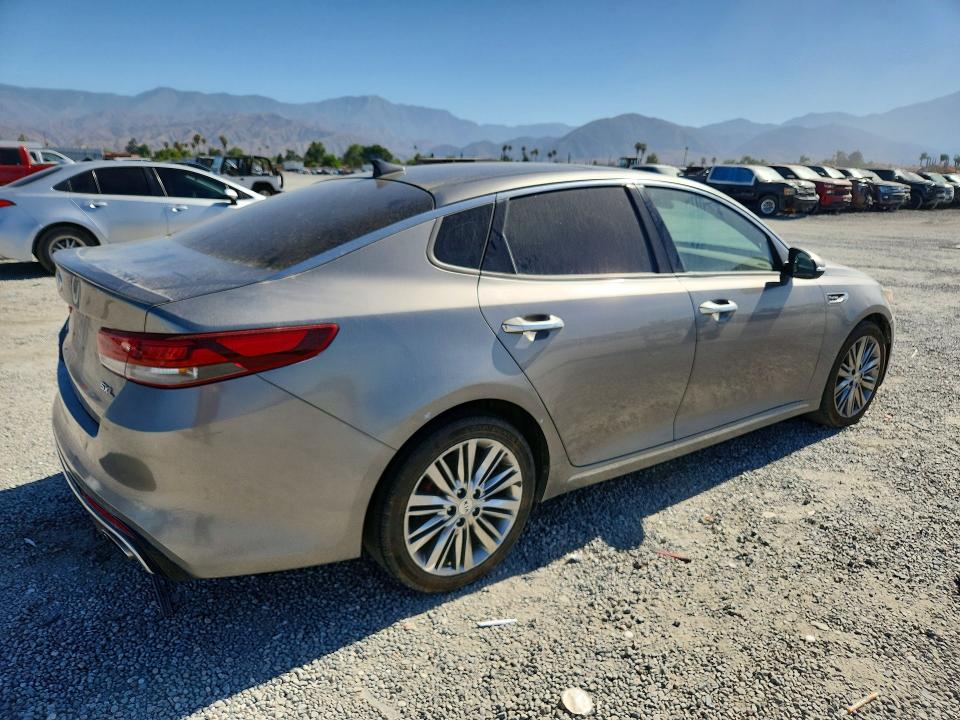 2018 Kia Optima VIN 5XXGV4L2XJG194878 COPART salvage auction — ENGINE BURN, Ca - Salvage Certificate, sold $500 on 2026-07-29 (photo 3)