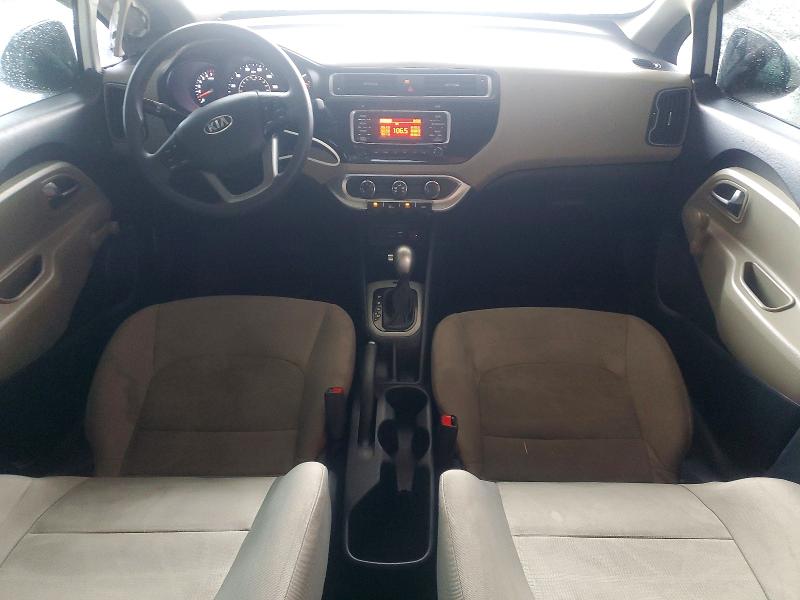 2016 Kia Rio VIN KNADM4A34G6638231 COPART salvage auction — FRONT END, Tx - Salvage Vehicle Title, sold $875 on 2026-07-31 (photo 8)