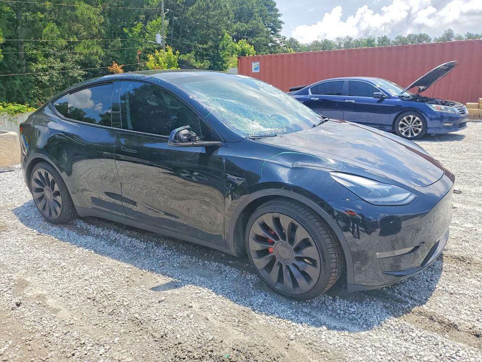 2023 Tesla Model y VIN 7SAYGDEF2PF764305 COPART salvage auction — FRONT END, Ga - Cert Of Title-Salvage, sold $700 on 2026-07-27 (photo 4)