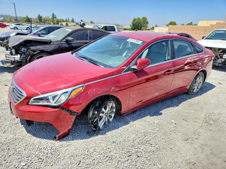 2015 Hyundai VIN 5NPE24AF4FH137092 COPART salvage auction — FRONT END, Ca - Salvage Certificate, sold $400 on 2026-07-22 (photo 1)