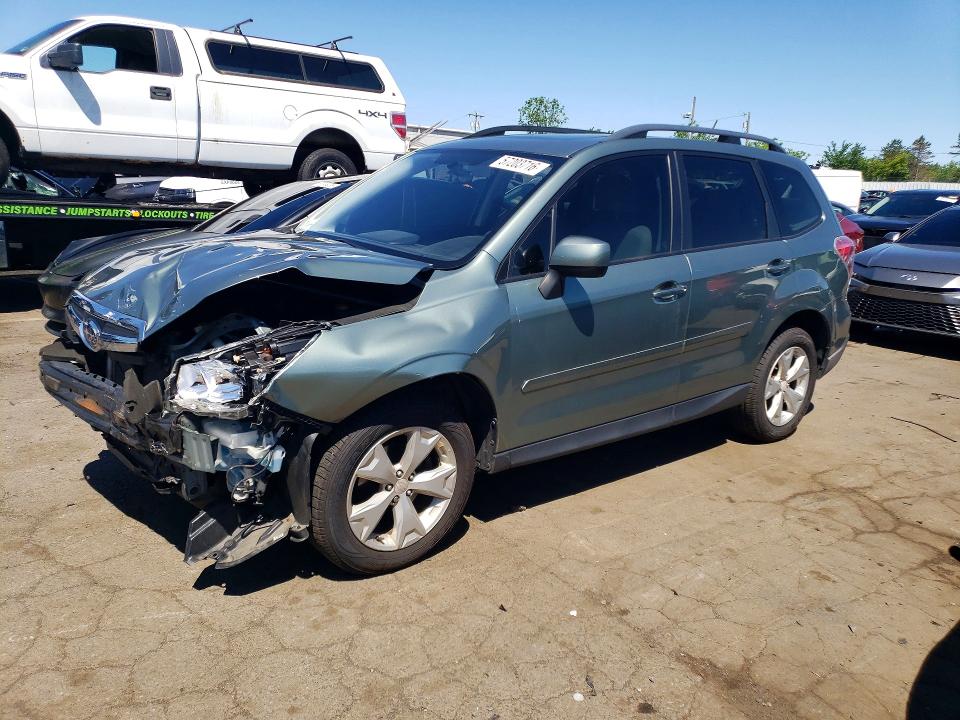 2015 Subaru Forester VIN JF2SJADC5FH590661 COPART salvage auction — FRONT END, Ct - Cert Of Title-Salvage, sold $575 on 2026-07-02 (photo 1)