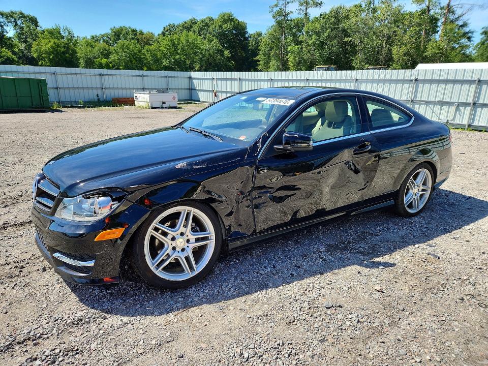 2015 Mercedes-benz C-klasse VIN WDDGJ4HB3FG431561 COPART salvage auction — SIDE, Sc - Cert Of Title-Salvage, sold $325 on 2026-07-28 (photo 1)