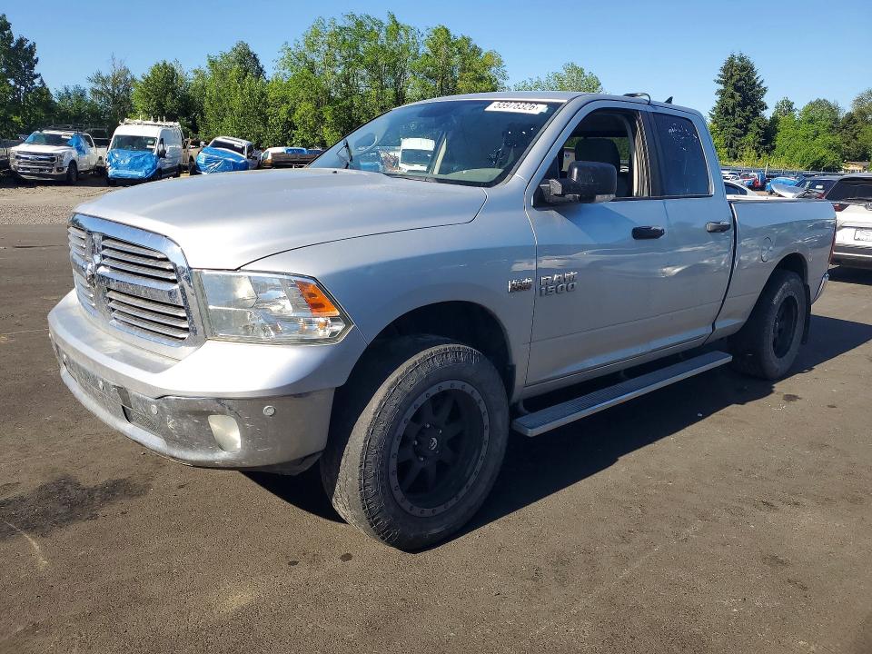2016 Ram 1500 VIN 1C6RR7GT2GS153975 COPART salvage auction — REAR END, Or - Certificate Of Title, sold $2,950 on 2026-07-27 (photo 1)